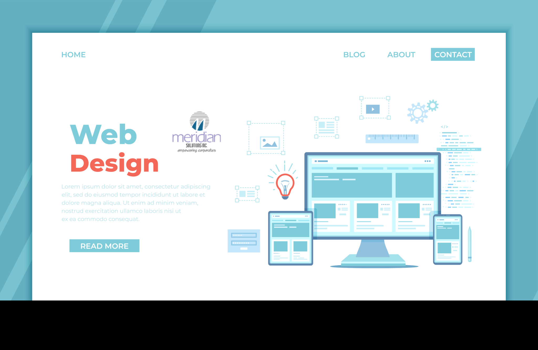 Web designs from the best web designing company In Kochi- Meridian